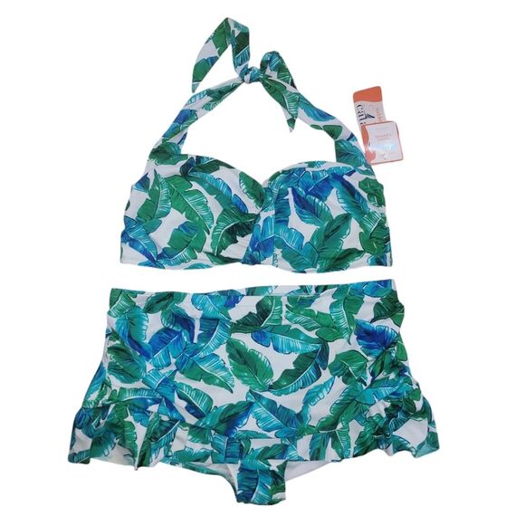 Catalina Nwt suddenly slim 2 piece Bikini Swimsuit 3x - Picture 2 of 12